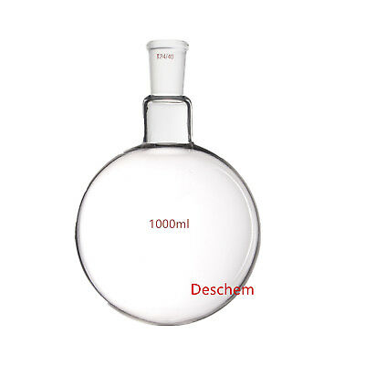 Deschem One Neck,1000ml,24/40,round Bottom Glass Flask,1l,1-neck,lab Bottle