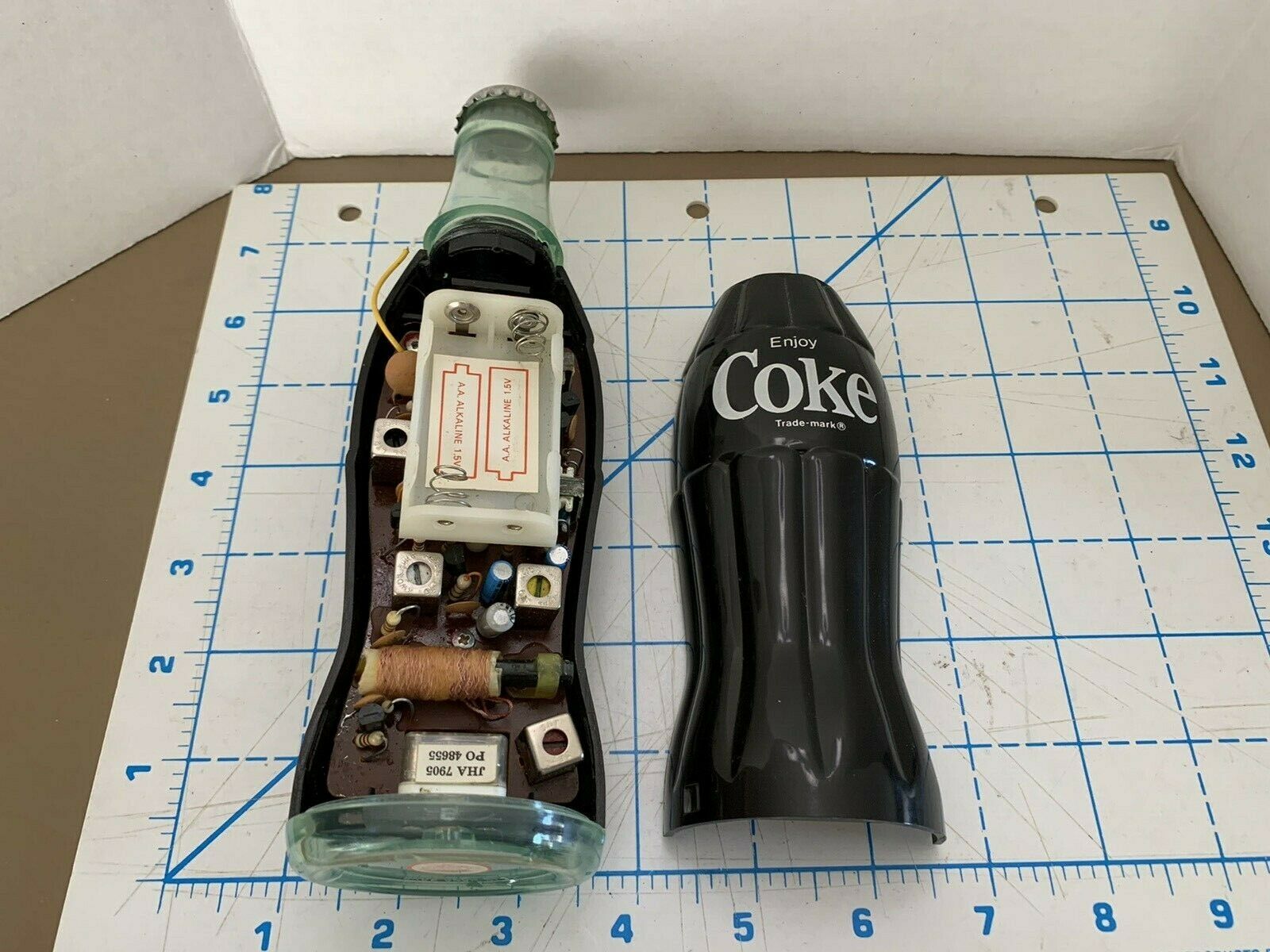 Vintage 1970s Coca Cola Bottle Transistor Am Radio Parts Not Working